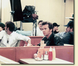 Val Kilmer during filming of "The Real McCoys"