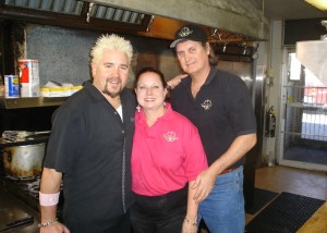 Guy Fieri from the Food Channel's "Diners, Drive-ins and Dives"